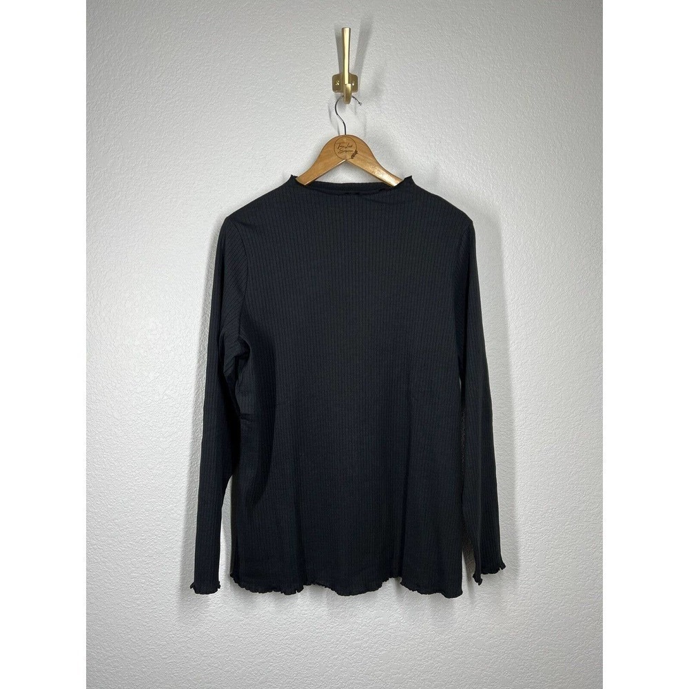 Vero Moda Jeanette Black Ribbed Top